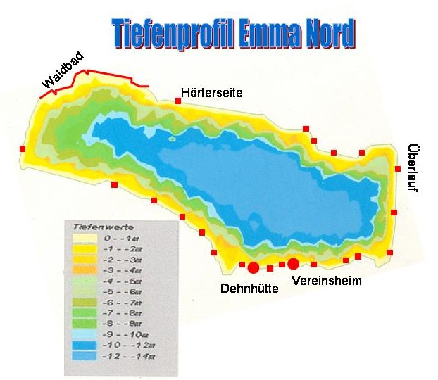 Tiefenkarte Emma Nord